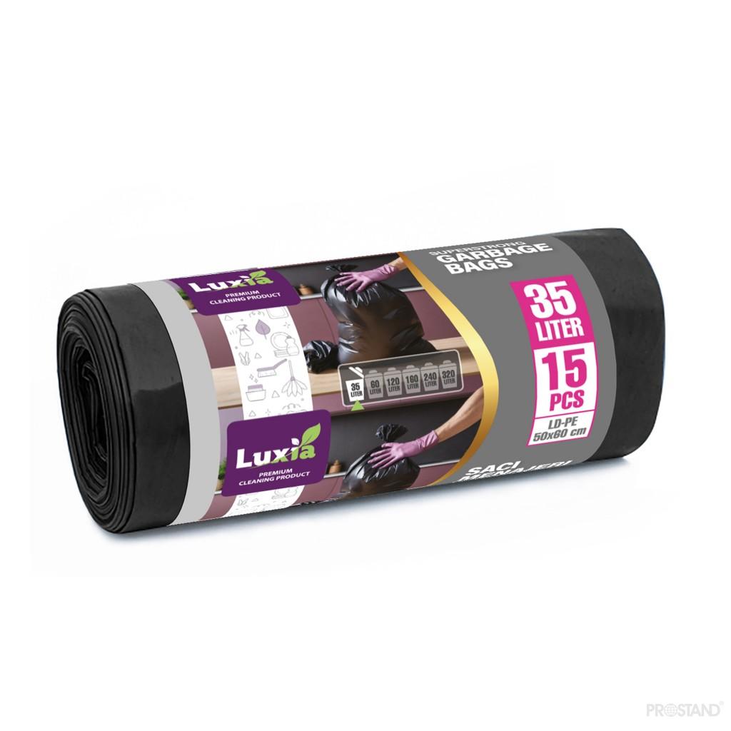 LUXIA Pungi p/u gunoi Ultrarezistenti 35 L 15 buc. LUX-4008  /30