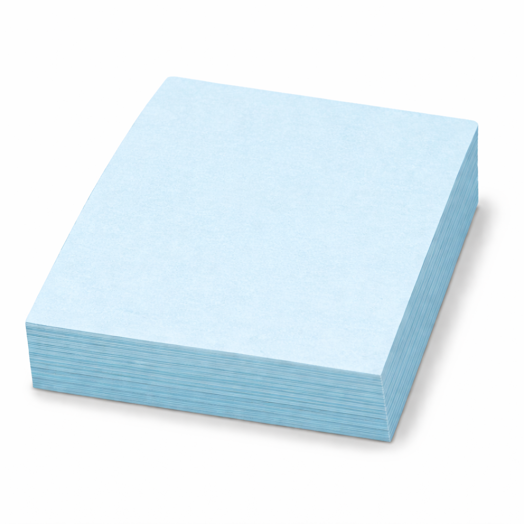 Cub notite adezive, 100 file, 38 x 51 mm, albastru, adeziv puternic, usor de lipit si rupt, pentru clasificarea, marcarea documentelor, pentru casa, birou sau scoala, hartie