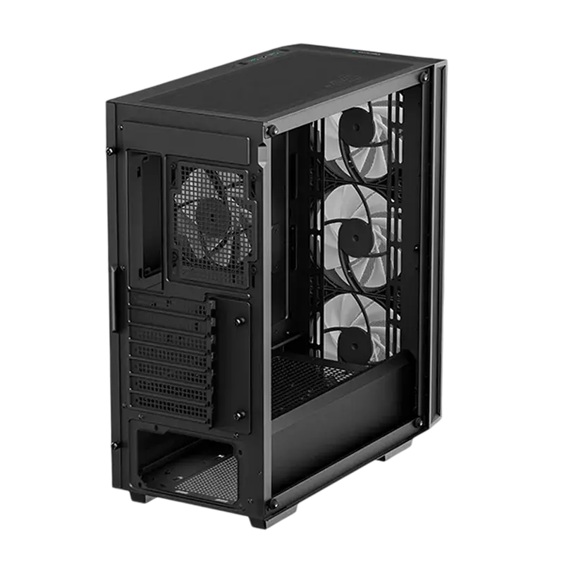 Carcasă PC Deepcool MATREXX 55 MESH V4, Midi-Tower, Fără PSU, Negru