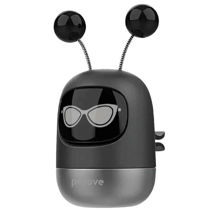 Aromatizator auto Proove Emoji Robot Luna, Negru
