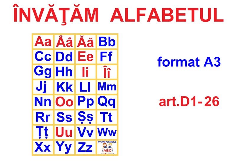 D1-26 Alfabetul limbii române (A3)