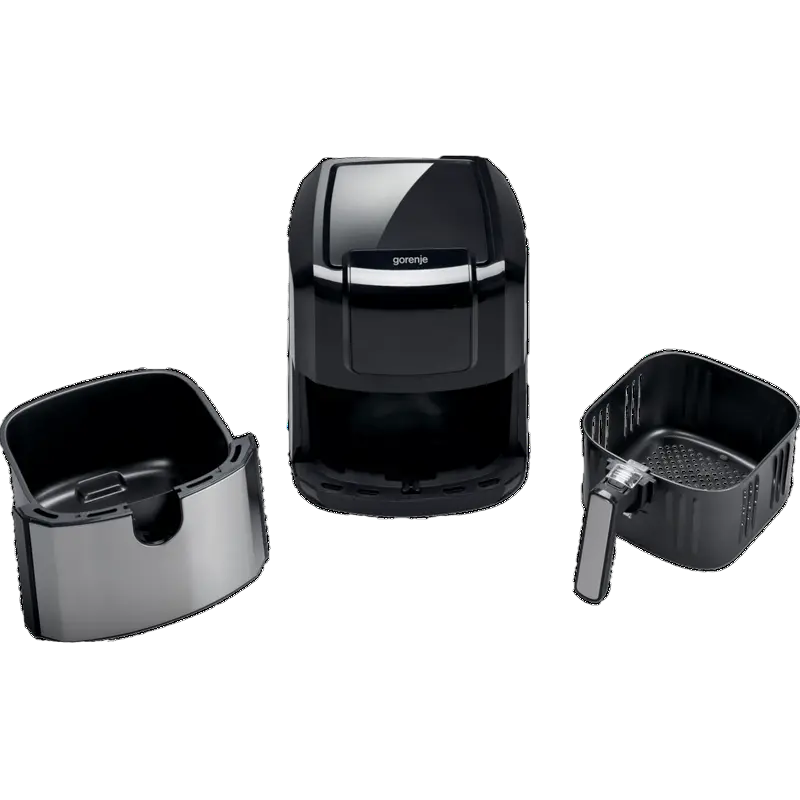 Friteuză cu aer cald Gorenje AF1700DB, Negru | Oțel inoxidabil