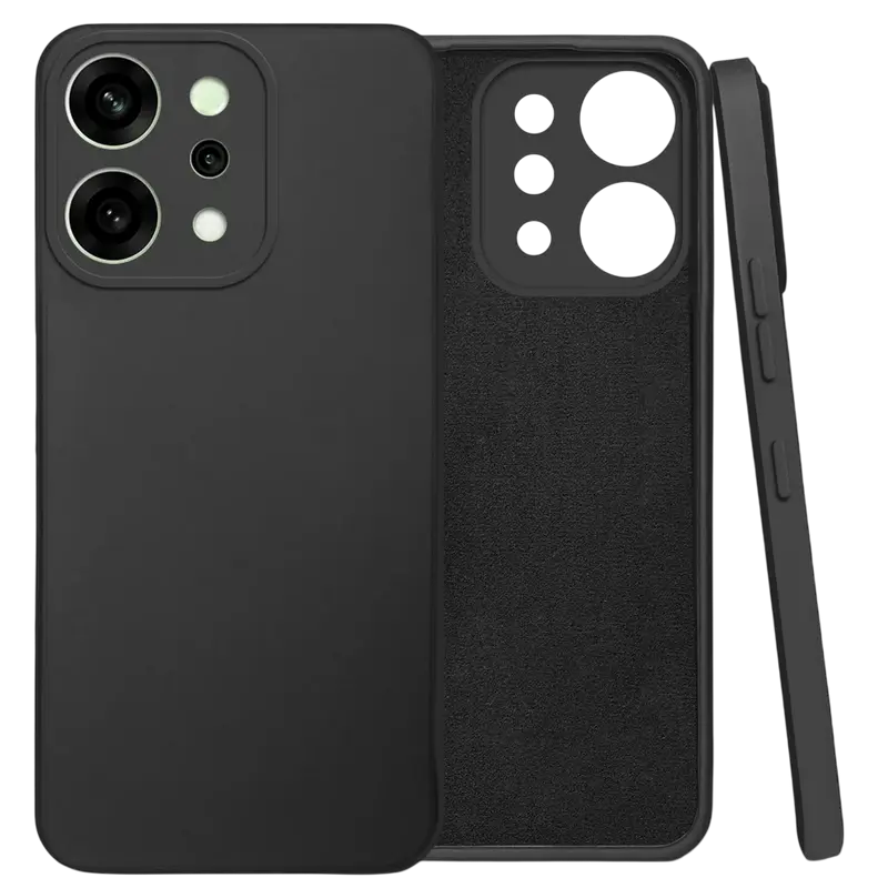 Husă Xcover Soft Touch pentru Honor Oppo Reno 14, Negru
