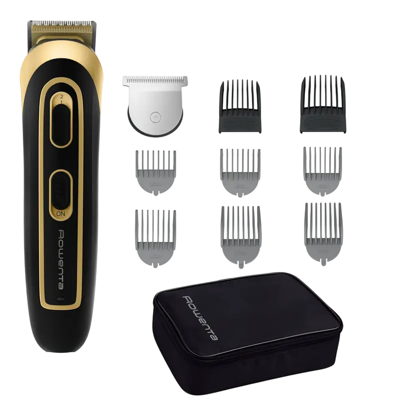Trimmer pentru bărbați Rowenta TN9118F0, Negru | Auriu