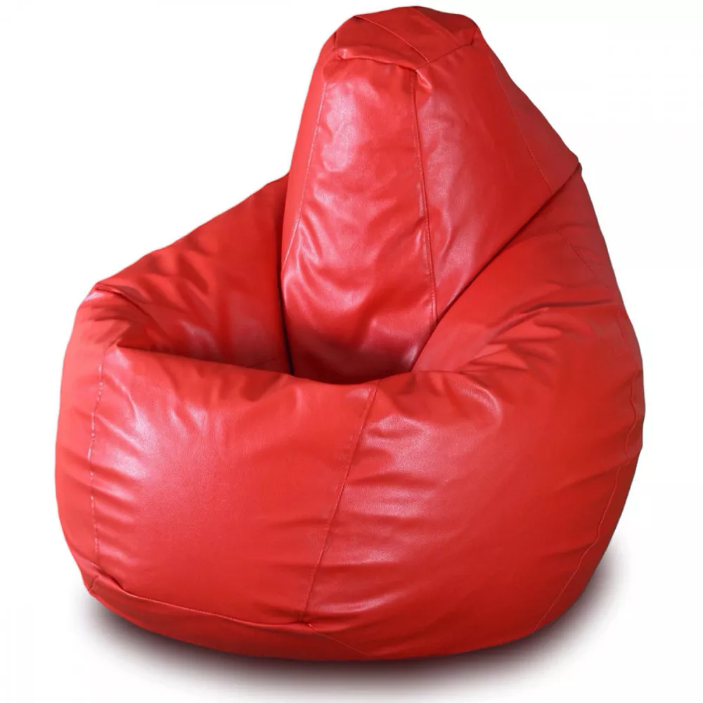 Fotoliu Bean Bag pară mărimea XL din ecopiele MAX culoarea roșie