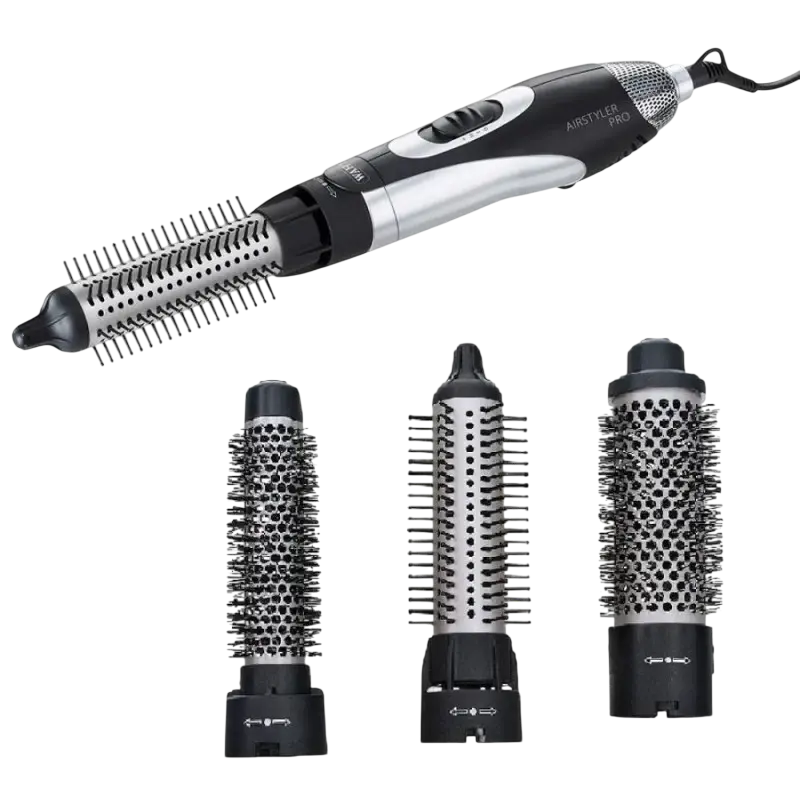Uscător de păr-perie WAHL AirStyler Pro 4550-0471, 1100W, Argintiu