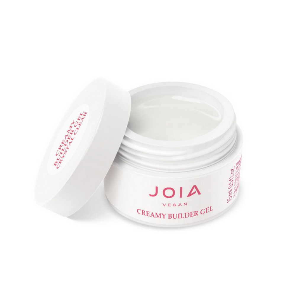 Creamy Builder Gel JOIA vegan, Clar cristalin, 15 ml