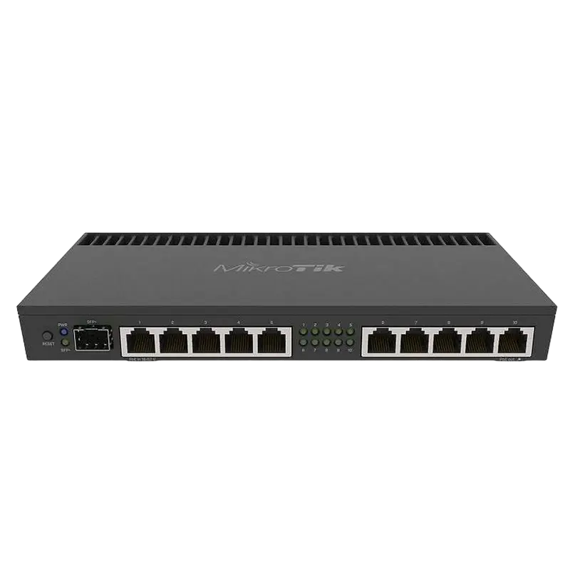 Router MikroTik RB4011iGS+RM, Negru