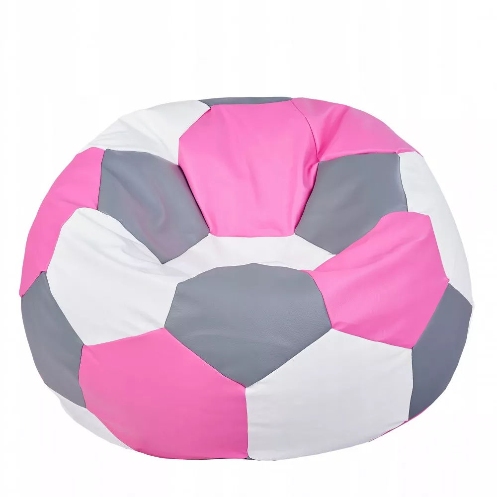 BeanBag Minge marimea"L",culoarea roz,alb,sur din ecopiele
