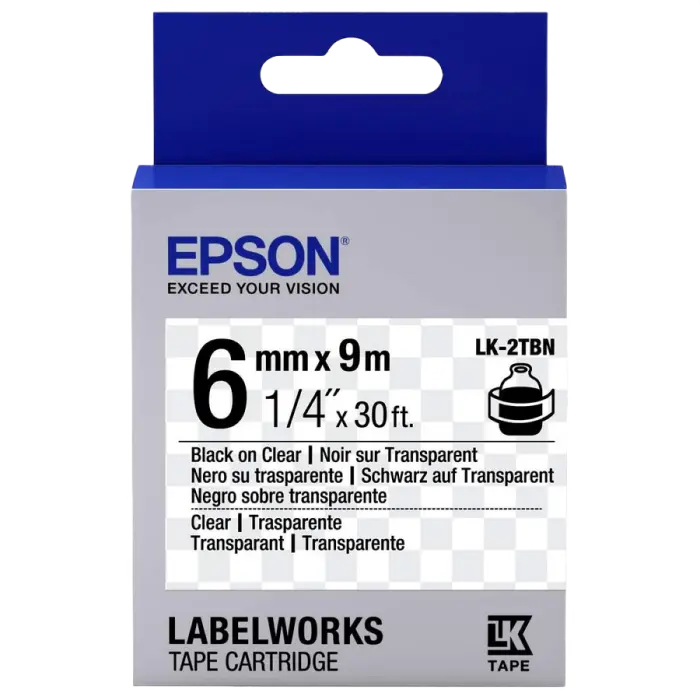 Epson LK-2TBN, 6 mm x 9 m