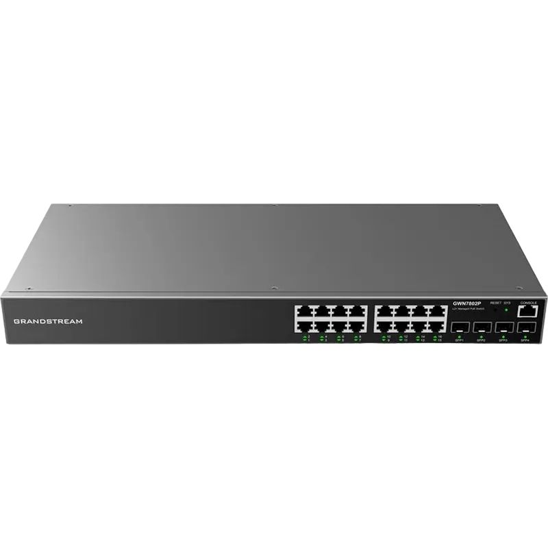 Comutator PoE Grandstream GWN7802P, IEEE 802.3af/at