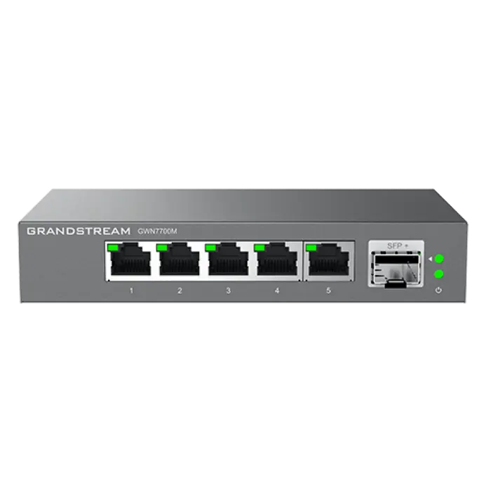 Switch de rețea Grandstream GWN7700M, 5x 10/100/1000 Mbps