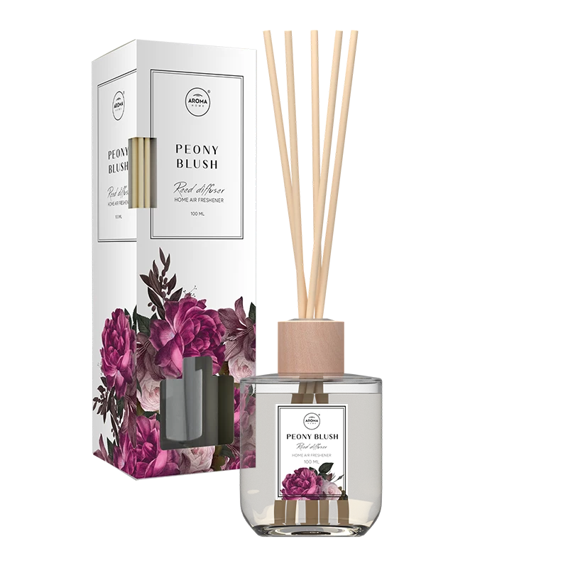 Aroma Home Sticks Reed Diffuser ,Bujor roz, aromatizator 100ml