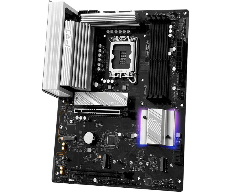 Placă de bază ASRock B860 Pro RS, LGA1851, Intel B860, ATX