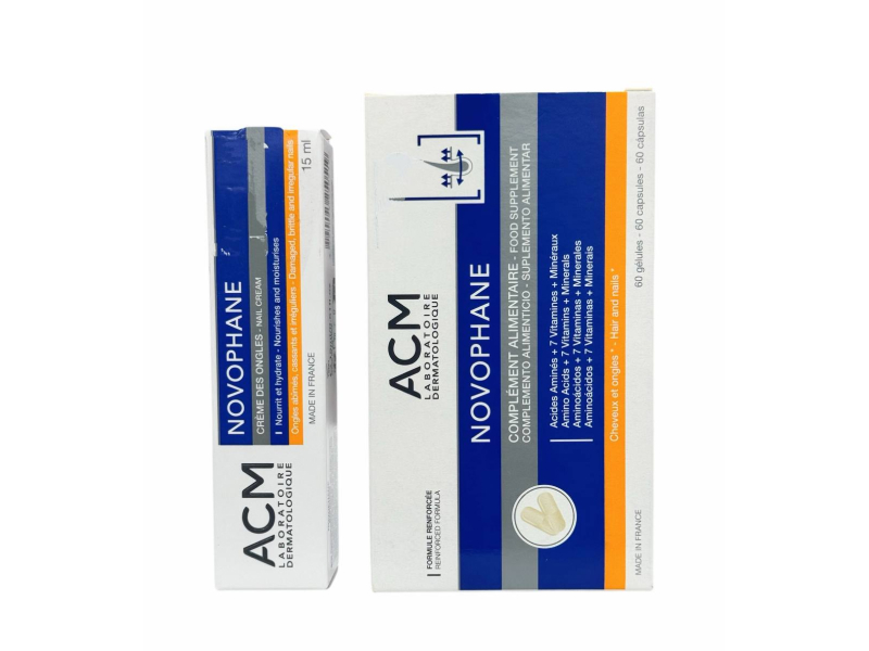 SET Novophane crema unghii 15ml+Novophane caps. N60