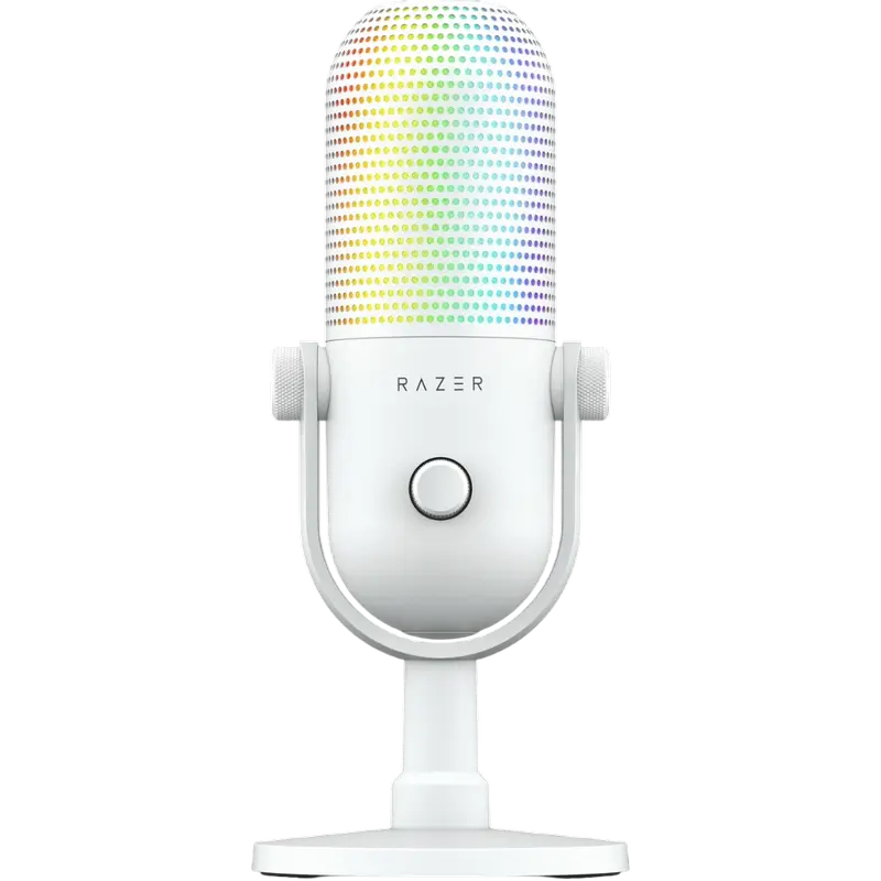 Microfon Gaming Razer Seiren V3 Chroma, Cu fir, Alb