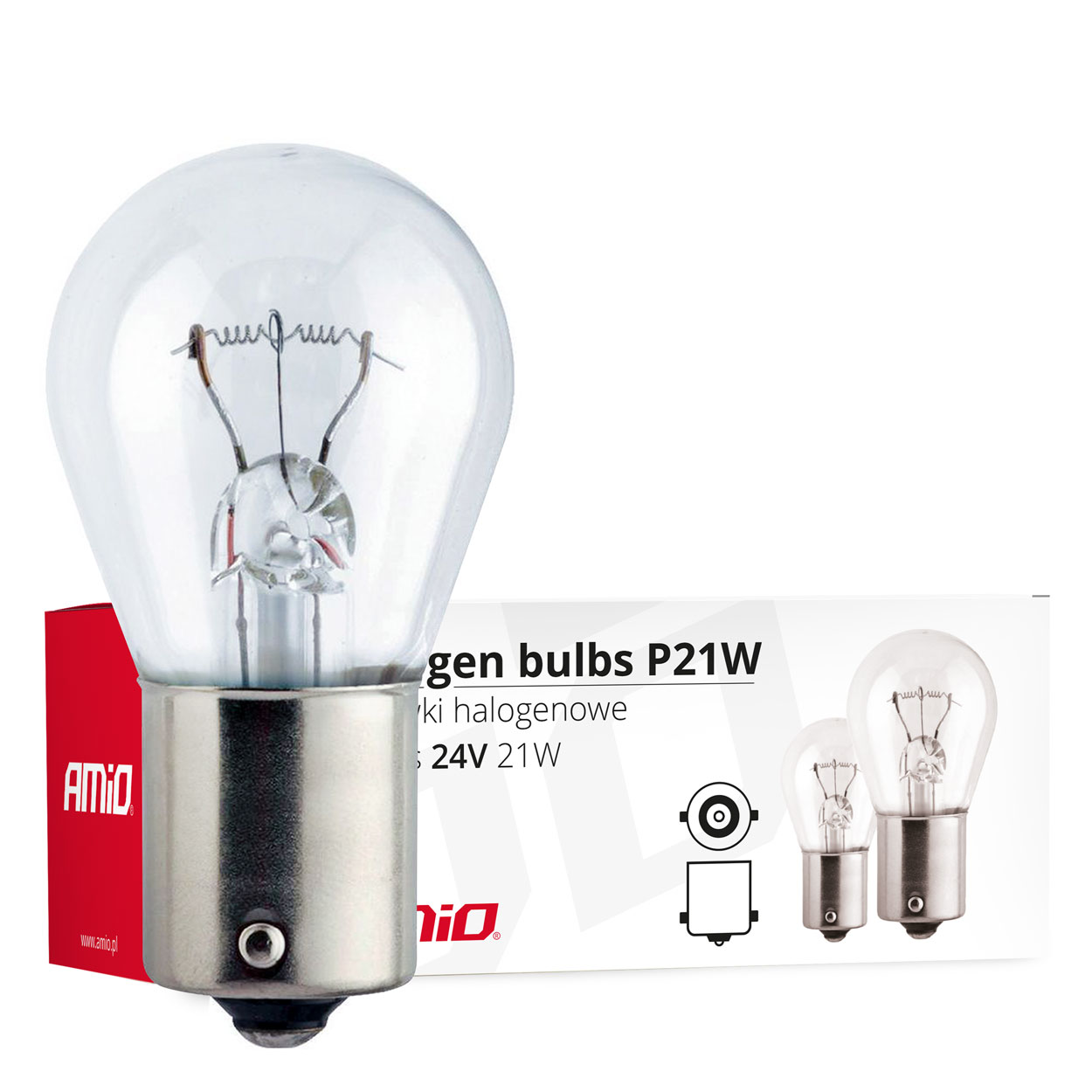 01006 Bec Halogen P21W BA15s 24V