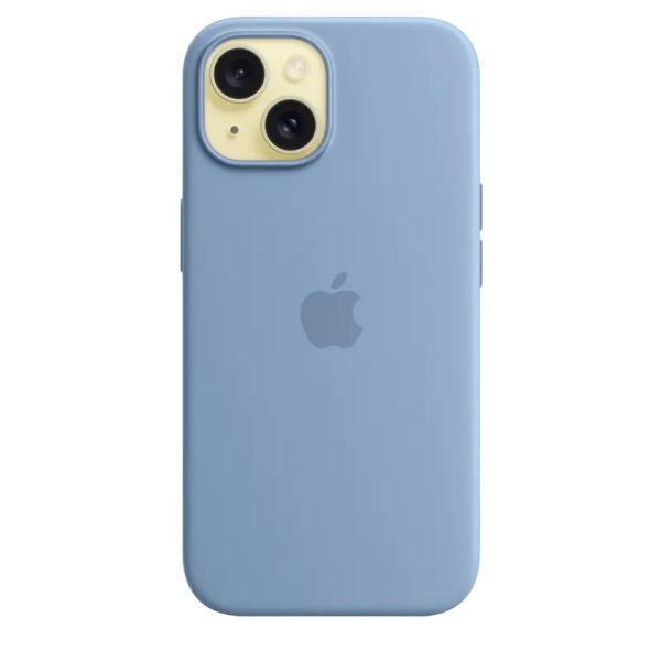Husă Apple iPhone 15 Silicone Case with MagSafe, Albastru de iarnă