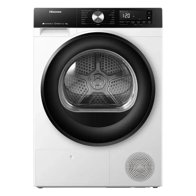 Uscător de rufe Hisense DH3S802BW3, 8kg, Alb