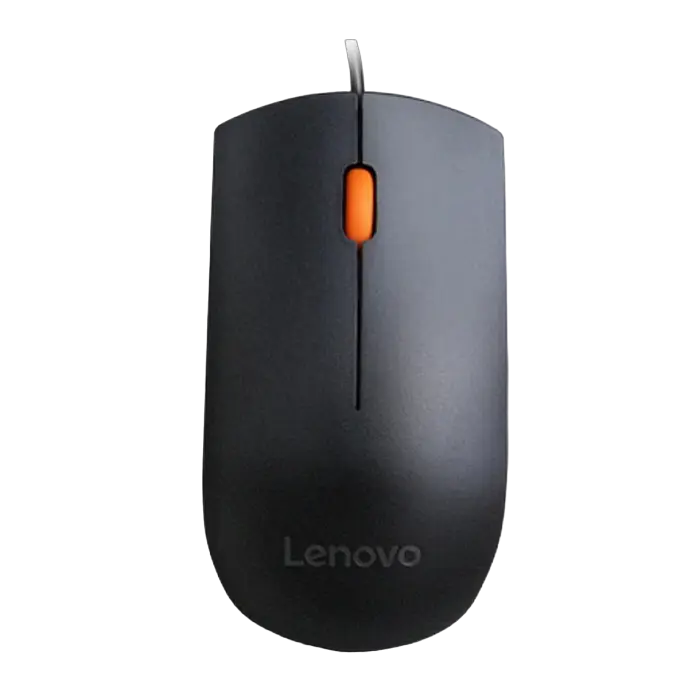 Mouse Lenovo 300 USB, Negru
