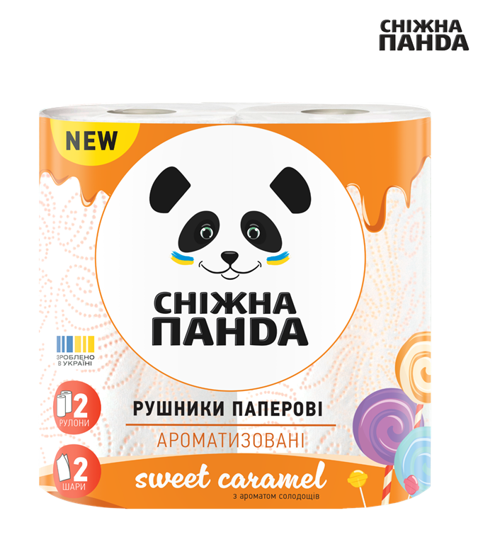 PANDA Prosoape de bucatarie 2str. 2 role Aroma Карамель 13.2m 1/16