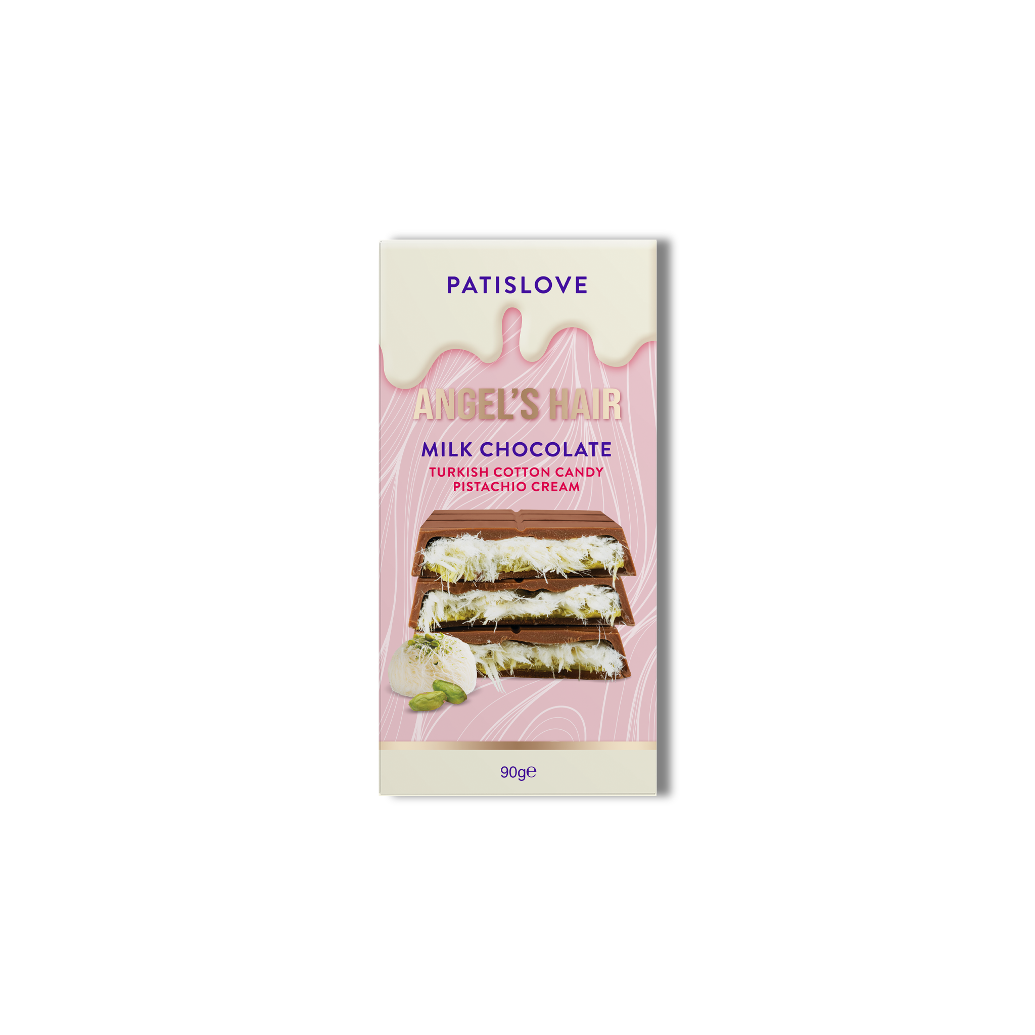 Ciocolată cu lapte Patiswiss Cotton Candy, 90gr