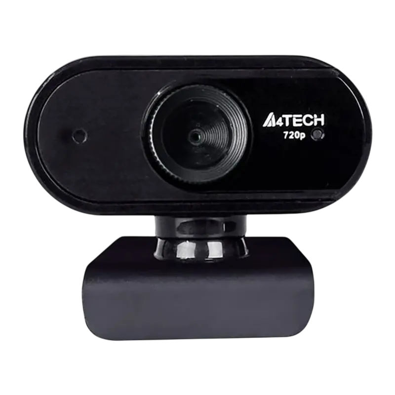 PC Camera A4Tech PK-825P, 720P HD Sensor, Built-in Microphone, Fixed Focus, HD Glass Lens, Black