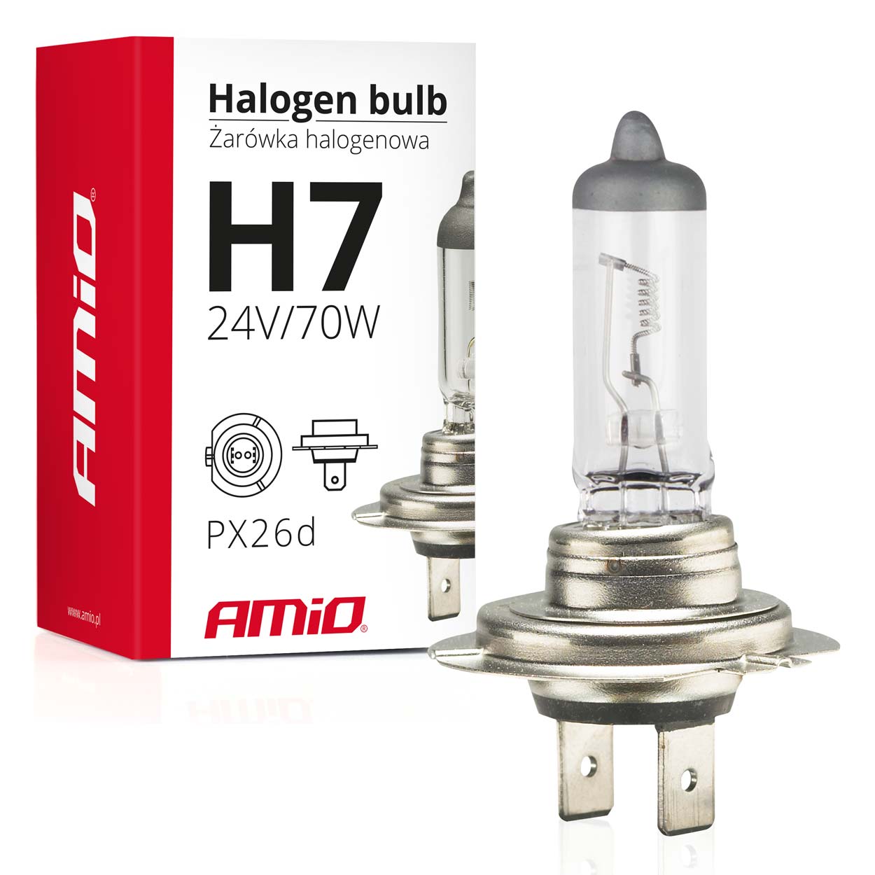 01252 Bec halogen H7 24V 70W UV filter (E8)