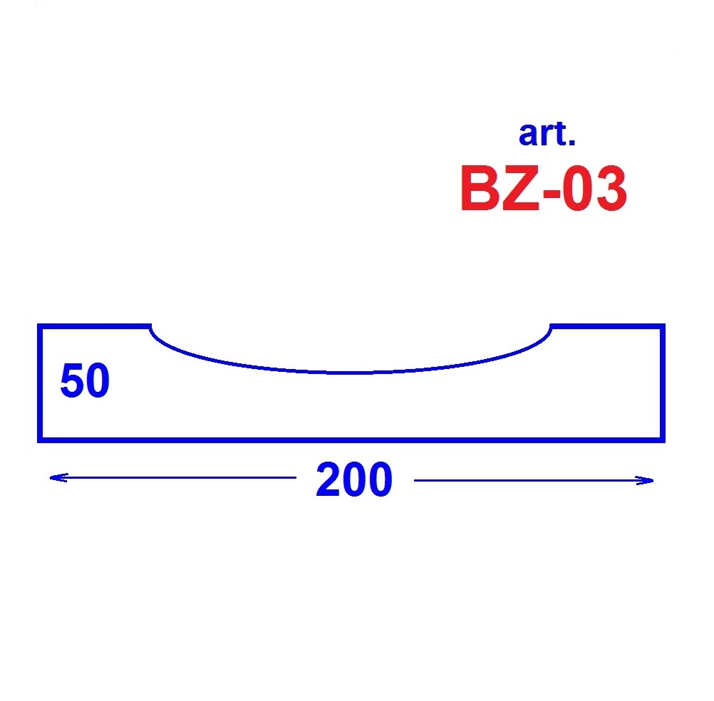 BZ-03 Buzunar transparent 50*200 mm