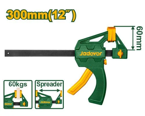 Clemă tip F pentru tâmplărie cu mâner din plastic 60x300mm JDCP4312 Jadever