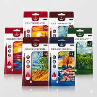 Creioane colorate 18cul,  HONGHU Nature  HL-25022-18  1/8/160