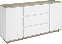 Comoda Concept 2D3S 1600x820x400 stejar craft gri/nimfea alb