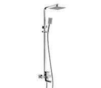 Coloană de duș WEZER PRO16-02 Ø35 (inox satinat)