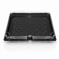 Caserola sushi MAXI 275*205*45 cu fund negru (50 buc)