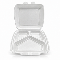Lunch Box HP-3 250*210*70 11.5gr (3 compartimente)  (100 buc)