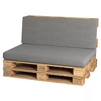 Perne gri pentru mobilier din paleți – practică și stil