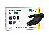 Manusi din nitril L negre (M 3 5g+/-0 3g )/(10) Plixy