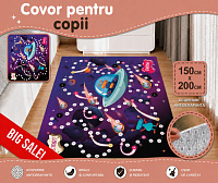 Covor pentru copii cu cosmos