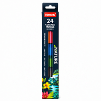 Creion simplu cu radiera HONGHU Bamboo HL-25007  1/12