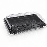 Caserola  sushi Medium 216*136*50 cu fund negru (50 buc)