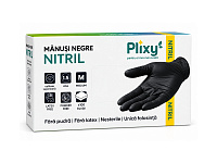 Manusi din nitril M negru (M 3 5g+/-0 3g)/(10) Plixy