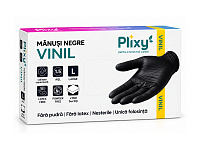 Manusi din vinil L negru ( M 4 0g+/-0 3g)/(10) Plixy