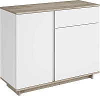 Comoda Concept 2D1S 1000x820x400 stejar craft gri/nimfea alb