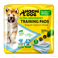 HACHI DOG Covorașe absorbante p/u toaletă, 5 str., 60×90 cm, 30 buc. galbene