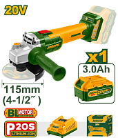 Polizor unghiular (flex) cu acumulator 20V 115mm + 1 ac.; Jadever