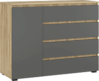 Comoda Grand 1200 (1D4S) stejar craft auriu/ grafit