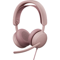 Căști Logitech Zone Wired 2, Roz