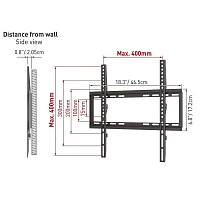 Suport fixat pe perete BARKAN E307, Negru