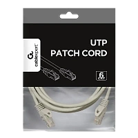 Patch cord Cablexpert PP6U-3M, Cat6 UTP, 3m, Gri