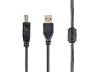 Cablu de date pentru periferice Cablexpert CCFB-USB2-AMBM-1.5M, USB Type-A/USB Type-B, 1,5m, Negru